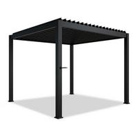PERGOLA/ LAMELLENDACH Tahiti 3x3 m anthrazit - Anthrazit, Metall (300/240/300cm) - Juskys