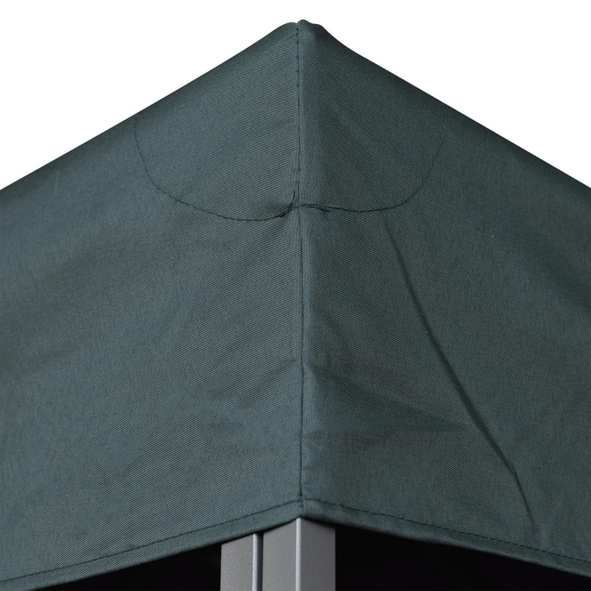 PAVILLONDACH, Polyester, Kohlegrau - Grau, Kunststoff (300/18/300cm) - Outsunny