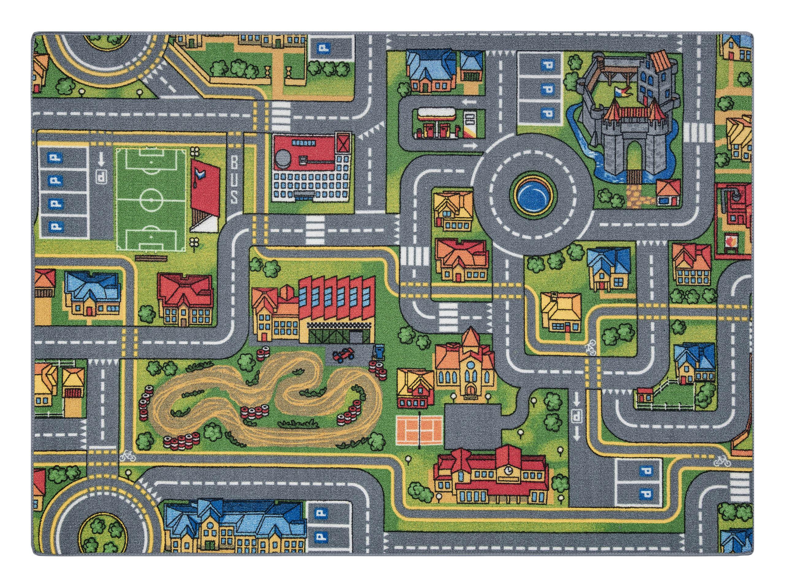 TEPPICH Rebel Roads 95/200 cm - Grau, Textil (95/200cm) - rugsX