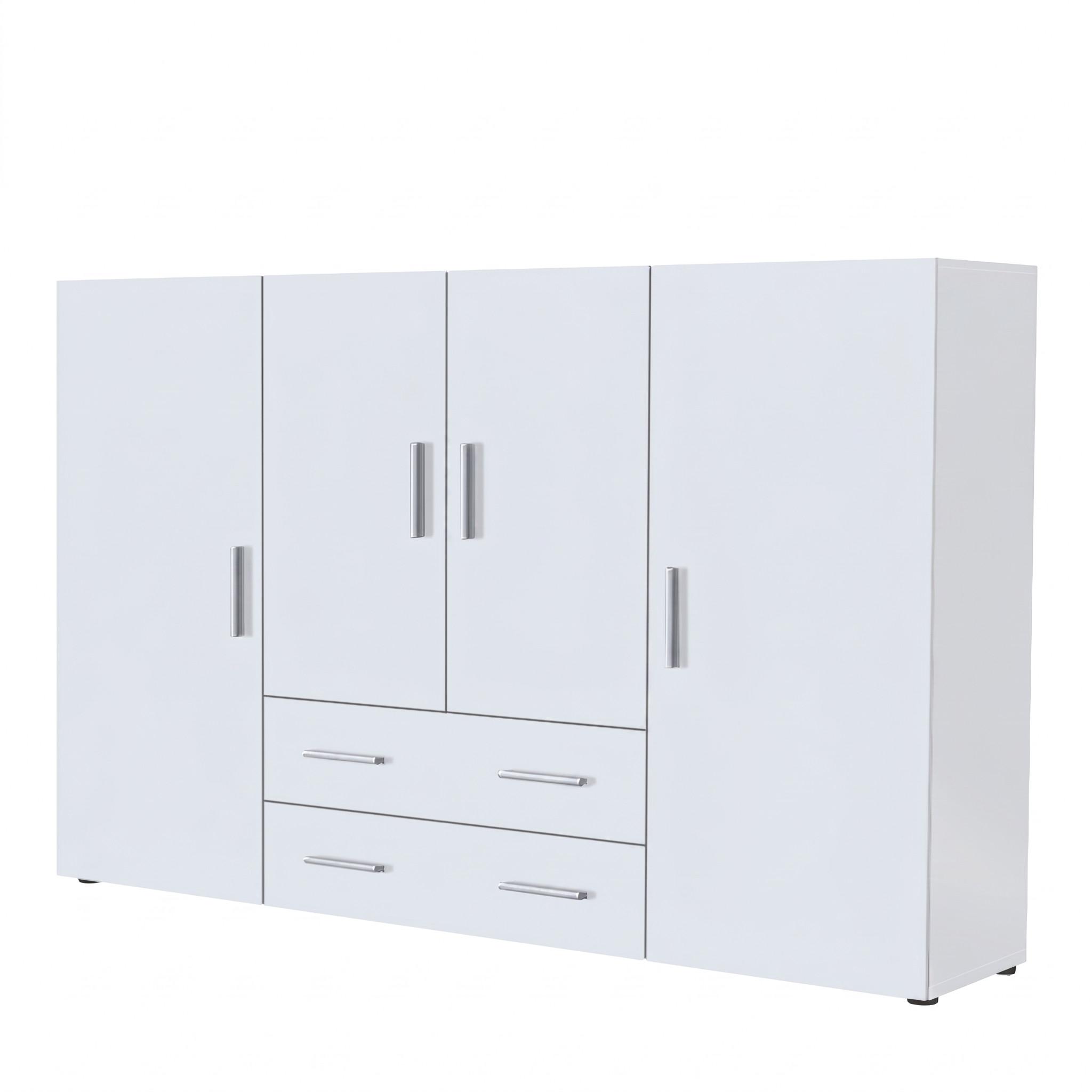 HIGHBOARD Nora Front in Weiß matt - Weiß, Holzwerkstoff (166/106/35cm) - Vladon