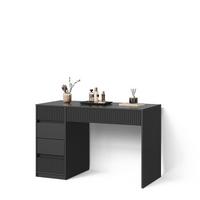 SCHMINKTISCH Allia Schwarz ohne Spiegel - Schwarz, Holzwerkstoff (55/120/76cm) - Livinity®