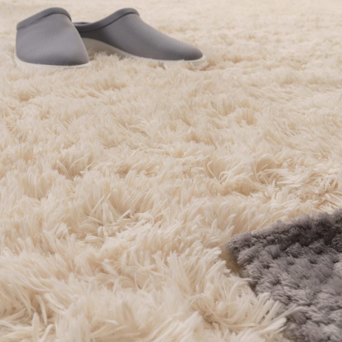HOCHFLORTEPPICH Creme 60 x 100 cm - Creme, Kunststoff (60/100cm) - TT Home