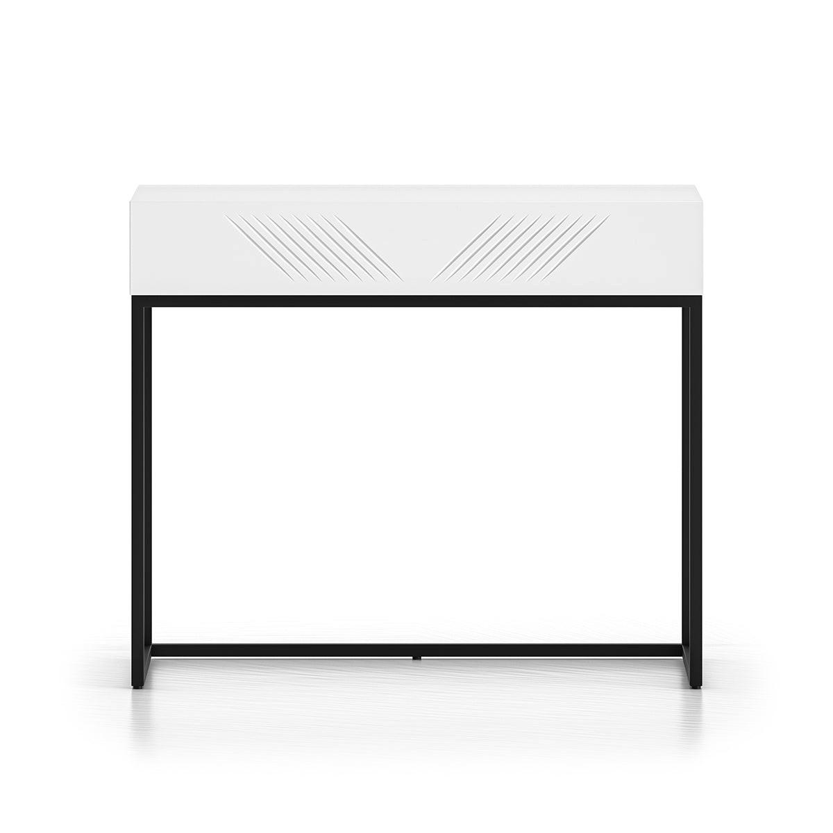 KONSOLENTISCH Aura Weiß - Weiß, Holzwerkstoff (40/92/78cm) - Petits-meubles