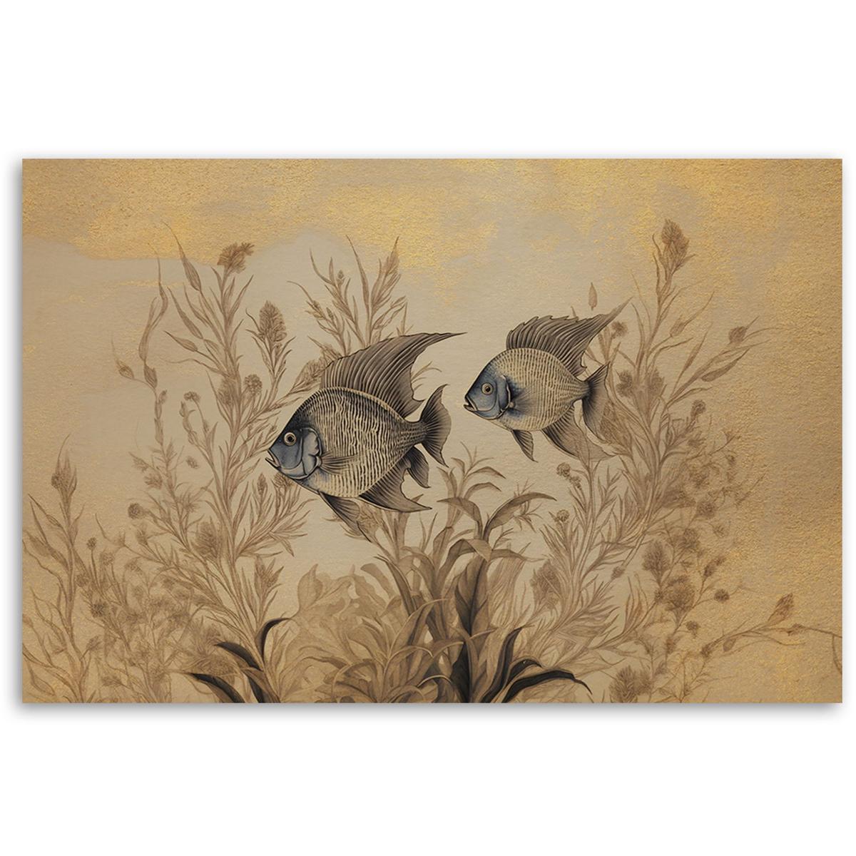KUNSTDRUCK Beige 60/40 cm - Beige, Textil (60/40cm) - KUNSTLOFT