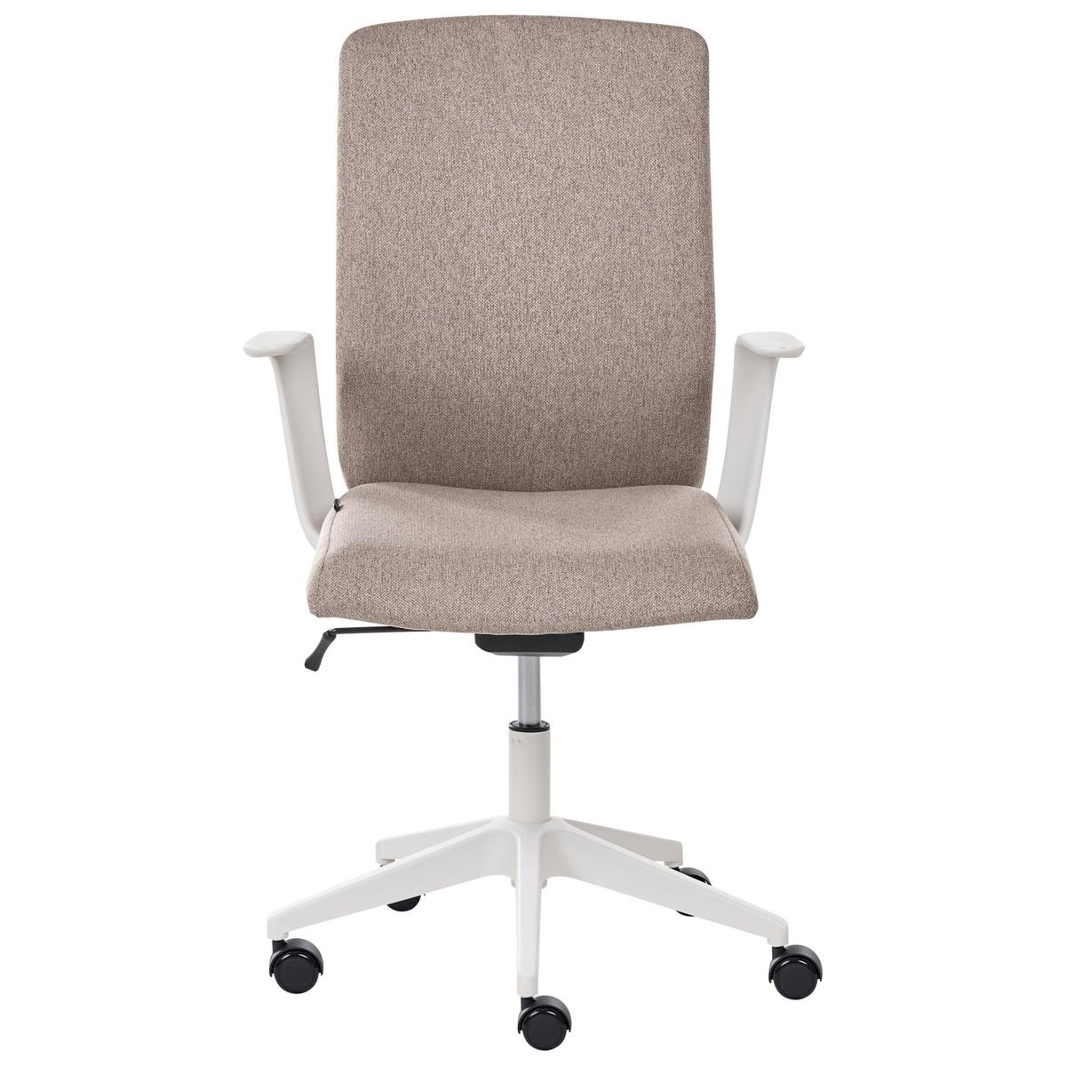 BÜROSTUHL Stoff Braun Captain - Braun, Textil (62/100/58cm) - Beliani