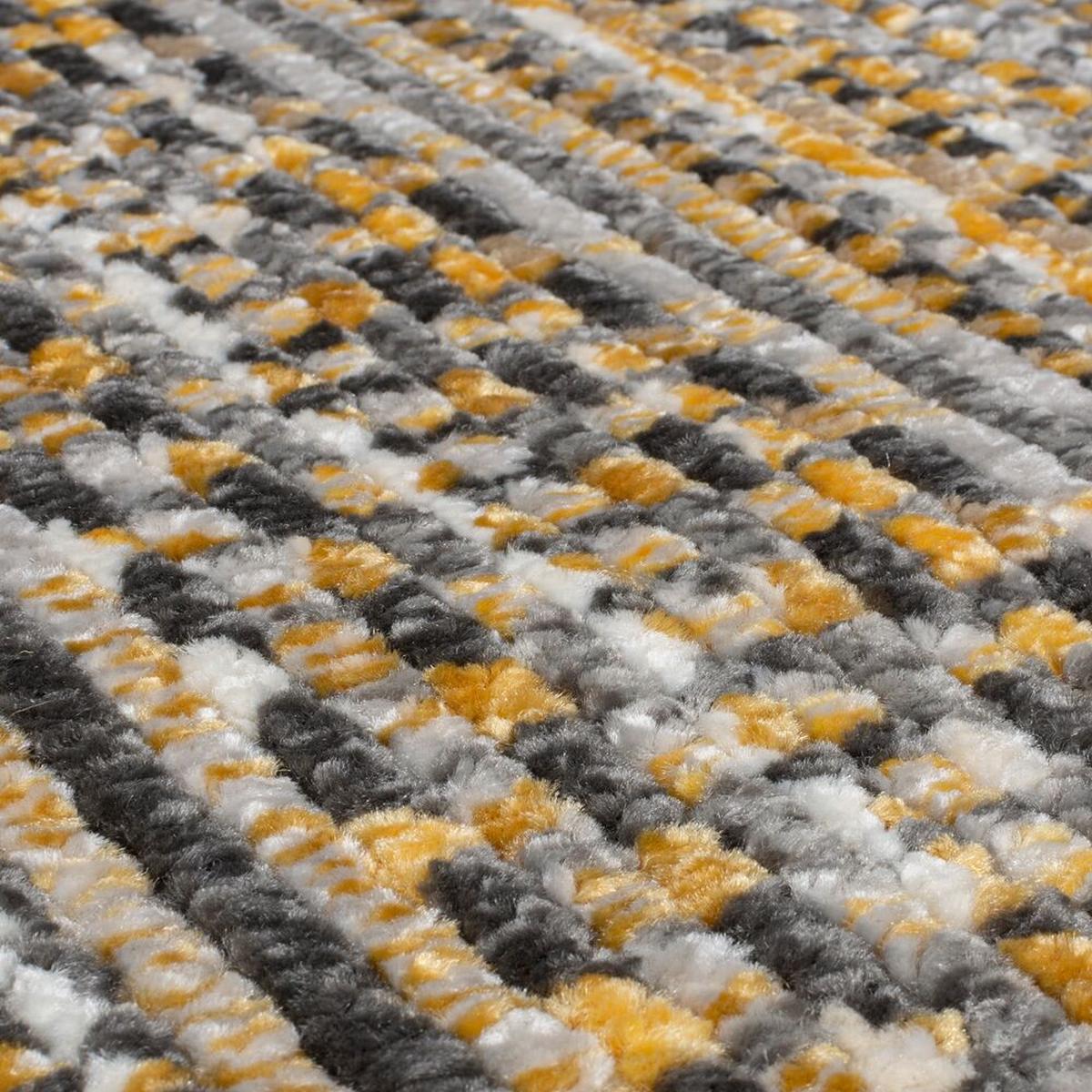 TEPPICH PERRAN, gestreift, Senfgelb, 60 x 230 cm - Gelb, Textil (230/60cm) - KADIMA DESIGN