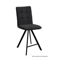 THEKENSTUHL drehbar (8er-Set) Destiny 47x108x60 Schwarz/Anthrazit - Anthrazit/Schwarz, Kunststoff (60/108/47cm) - 58aufmkessel