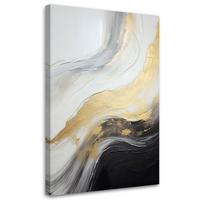 KUNSTDRUCK Gold 40/60 cm - Goldfarben, Textil (40/60cm) - KUNSTLOFT