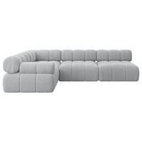 ECKSOFA modulares Sofa Mende-L2 - 285x190x70 cm Grau Cord - Grau, Holzwerkstoff/Textil (285/190cm) - ALTDECOR