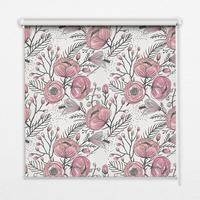 INNENROLLO - Fensterrollo - Rollo - 150x140 cm - Blütenknospen von einem Baum - Pink, Kunststoff (150/140/0.5cm) - TULUP