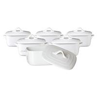MINI-TERRINEN Bianco weiß 10,5 x 10,5 cm 6er Set - Weiß, Keramik (10.5/5.2/7cm) - Ritzenhoff Breker
