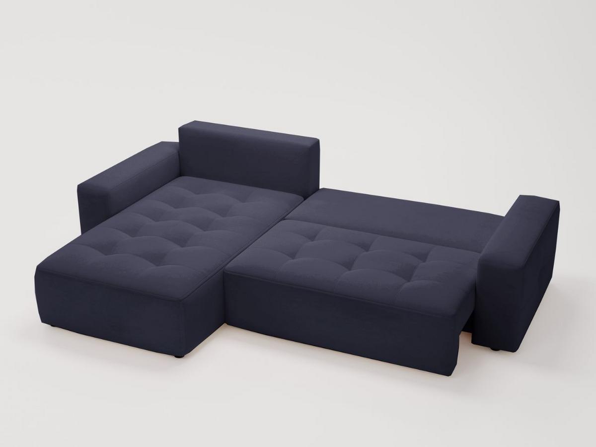 ECKSOFA Portland Schwarz Links - Schwarz, Holz/Kunststoff (165/250cm) - Graingold