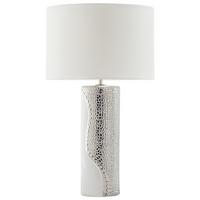 TISCHLAMPE Aiken 30/30/52 cm - Weiß, Keramik (30/30/52cm) - Beliani