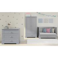 BABYZIMMER 3-teilig Grau - Grau, Holzwerkstoff (152/92/83cm) - Petits-meubles