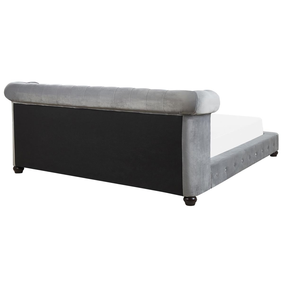 WASSERBETT 180/200cm Hellgrau Cavaillon - Hellgrau, Textil (180/200cm) - Beliani