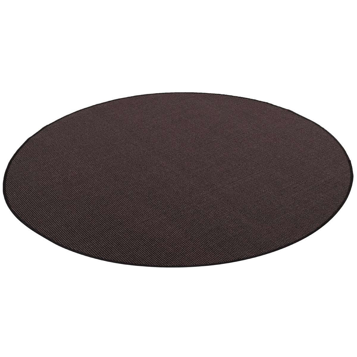 SISAL NATUR TEPPICH RUND - Schwarz, Textil (100/100cm) - Snapstyle