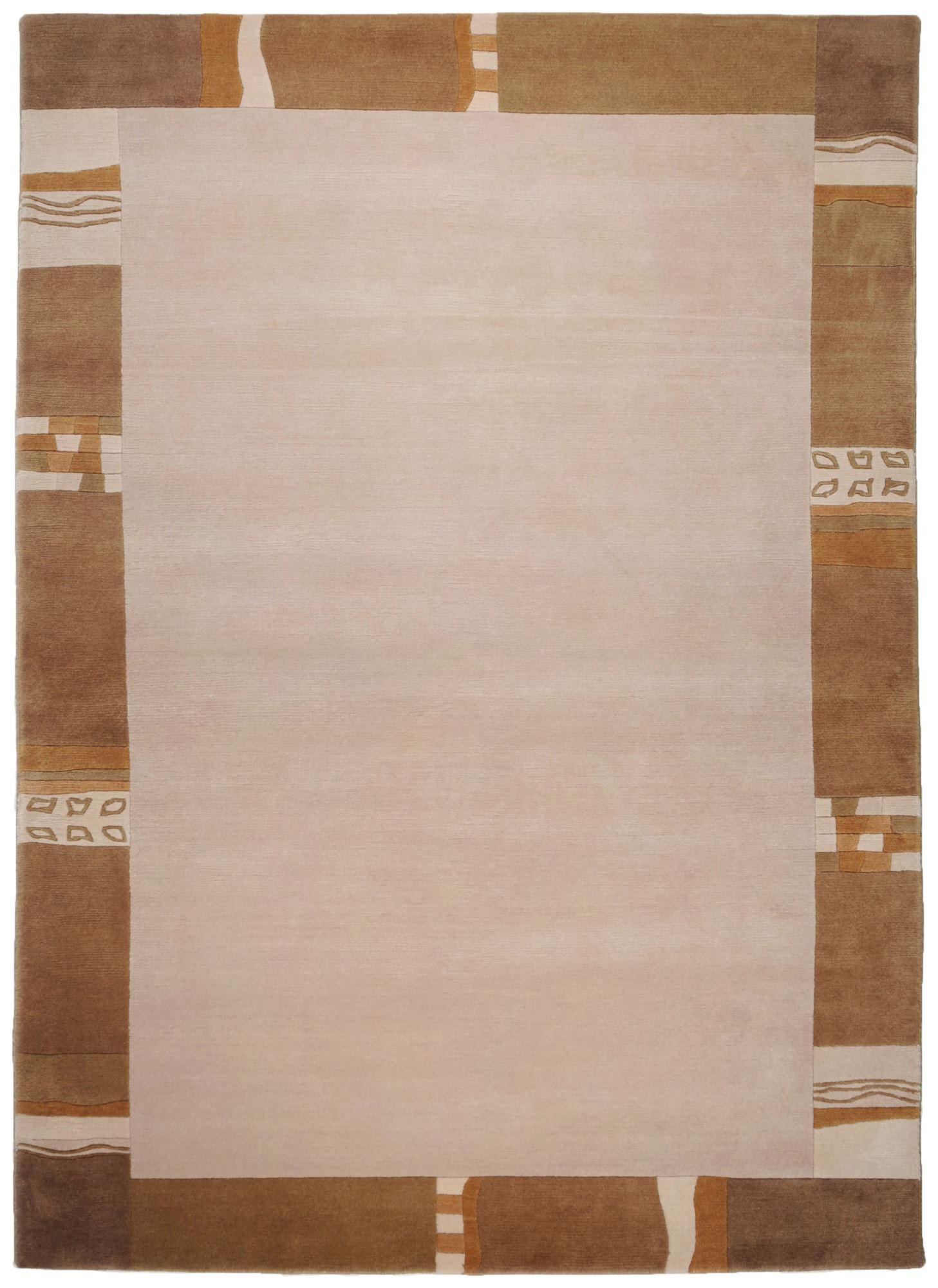 WOLLTEPPICH Avanti 70x140 cm - Sandfarben, Textil (70/140cm) - THEKO