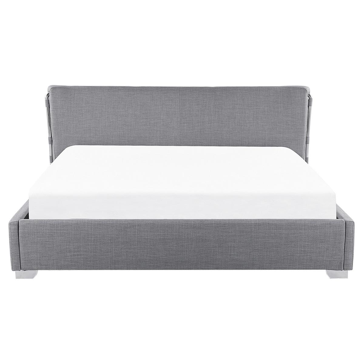 WASSERBETT 160/200cm Grau Paris - Grau, Textil (160/200cm) - Beliani