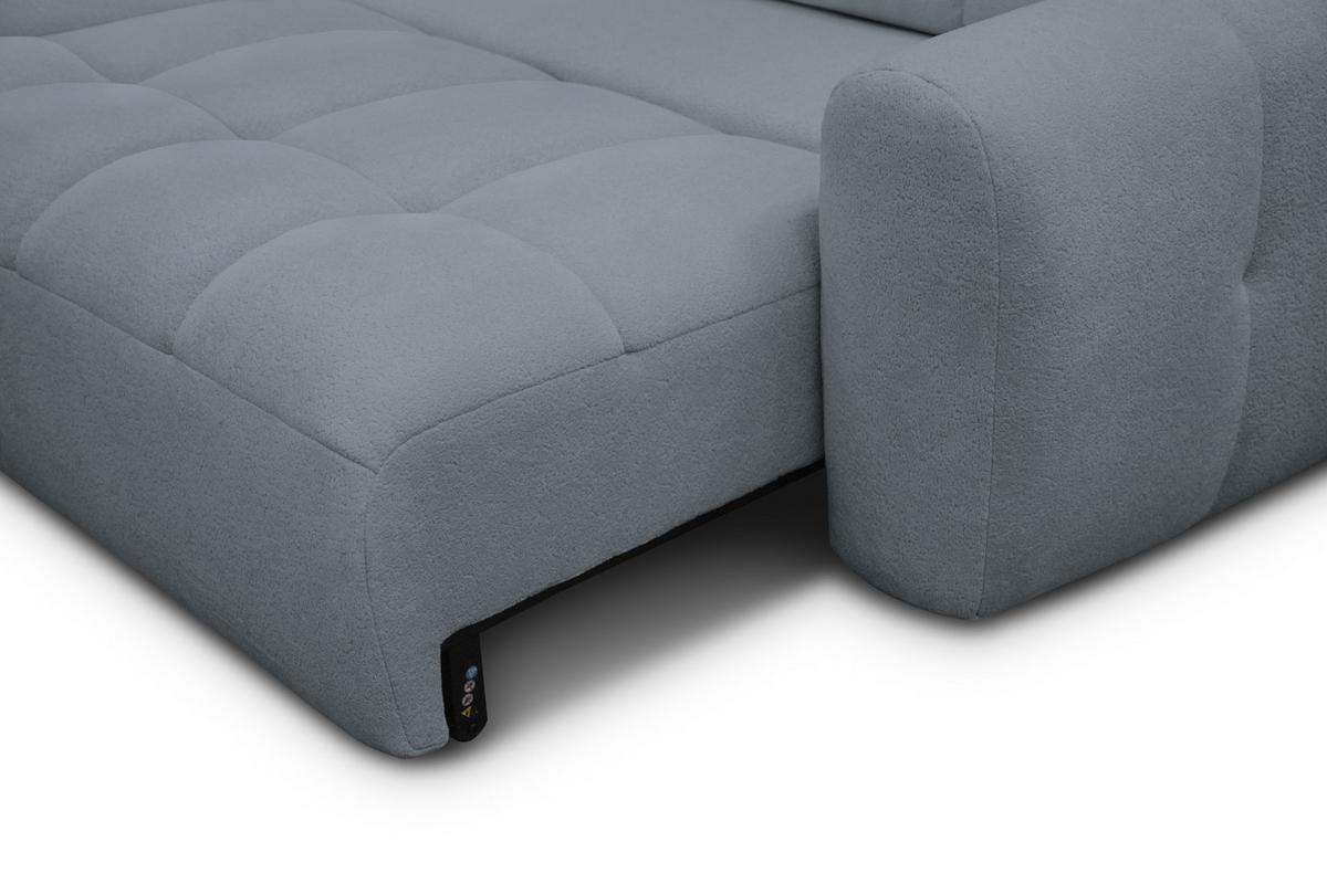 ECKSOFA LUMERO 4-Sitzer LINKS, graphitfarben - Graphitfarben/Schwarz, Holz/Textil (275/166cm) - Courtois Laville