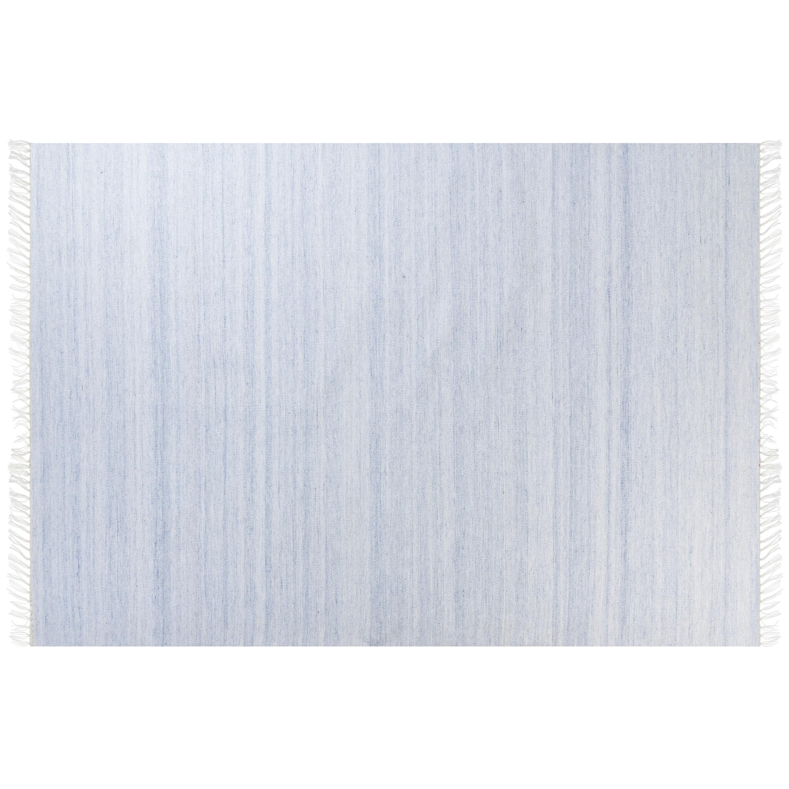 TEPPICH geflochten Malhia 230/160 cm - Blau, Kunststoff (160/230cm) - Beliani