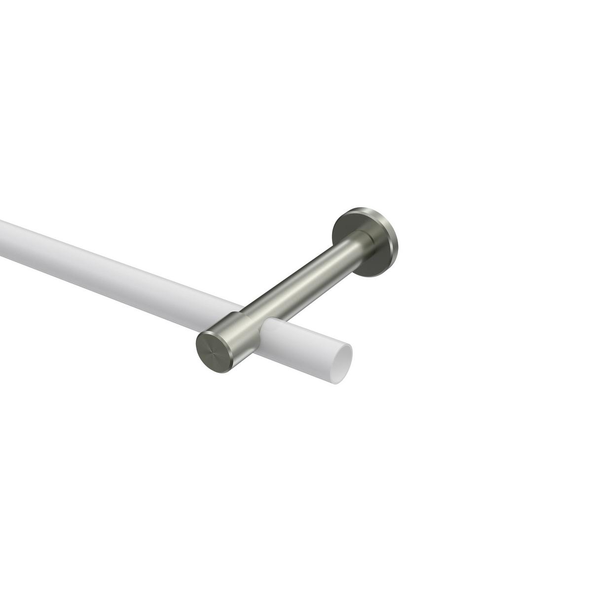 TRÄGER FÜR GARDINENSTANGEN 20 mm Ø, Prestige 1-läufig, Edelstahl-Optik - Edelstahlfarben, Metall (13.7/4/4cm) - INTERDECO