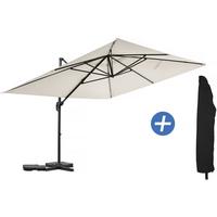 SONNENSCHIRM sky 4 Ekru - Beige, Metall (278/370cm) - Habitat Garten