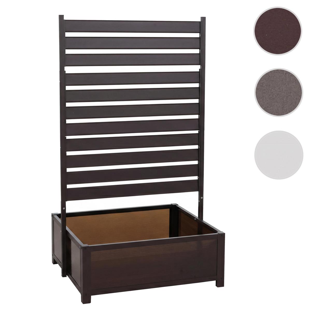 BEET MIT RANKGITTER Dunkelbraun - Dunkelbraun, Metall (90/158/75cm) - MCW