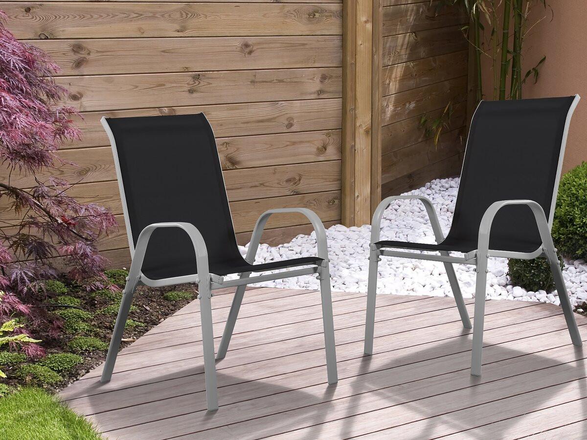 GARTENSESSEL cordoba Schwarz - Schwarz, Metall (75/92/53cm) - Habitat Garten