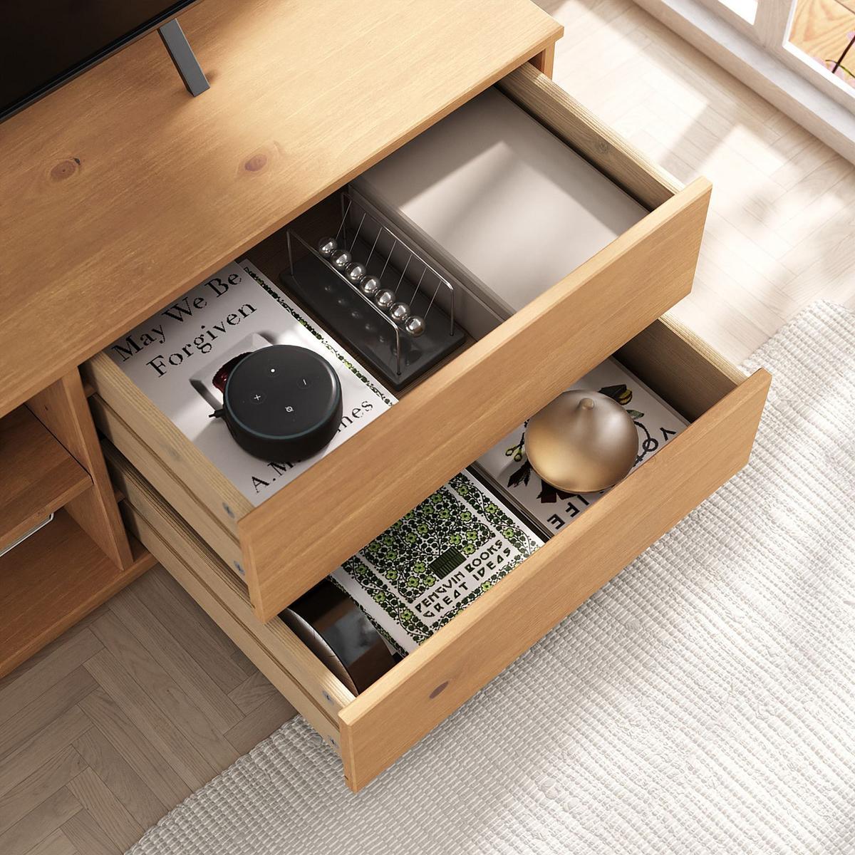 LOWBOARD MAITE - Eichefarben, Holz (110/42/40cm) - IDIMEX