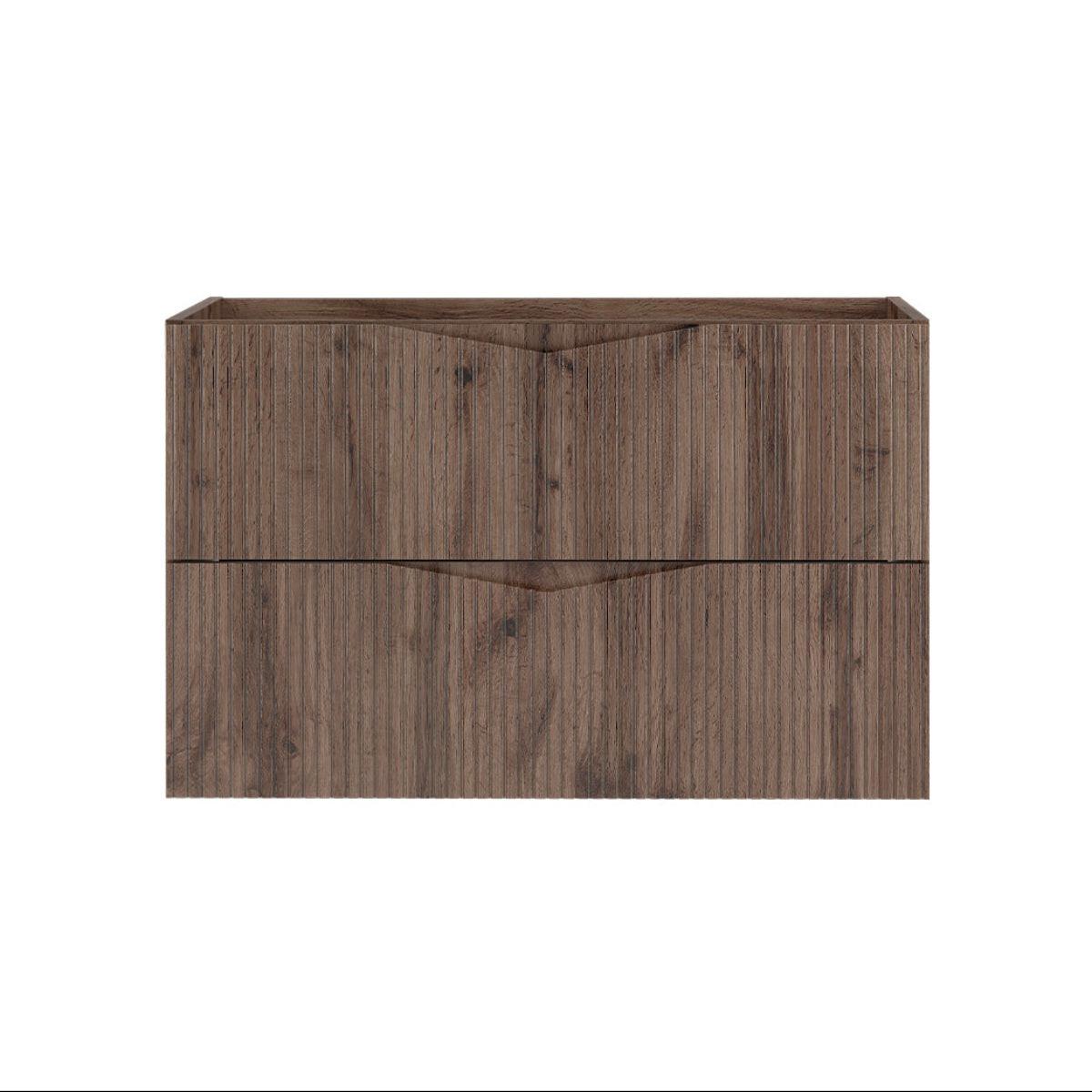WASCHTISCHUNTERSCHRANK 80cm Tao Holz - Braun, Holzwerkstoff (80/50/46.5cm) - Petits-meubles