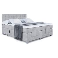 BOXSPRINGBETT elektrisch verstellbar mit 2 Matratzen H4/Taschenfederung OSTO EL 140 x 200 Grau - Grau, Holzwerkstoff (147/200cm) - ALTDECOR