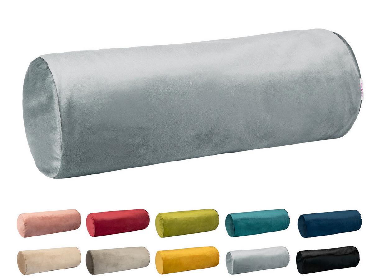 XL-NACKENROLLENHÜLLE Samt&Sonders stein-grau 25/70 cm - Grau, Textil (25/70cm) - beties Heimtextil