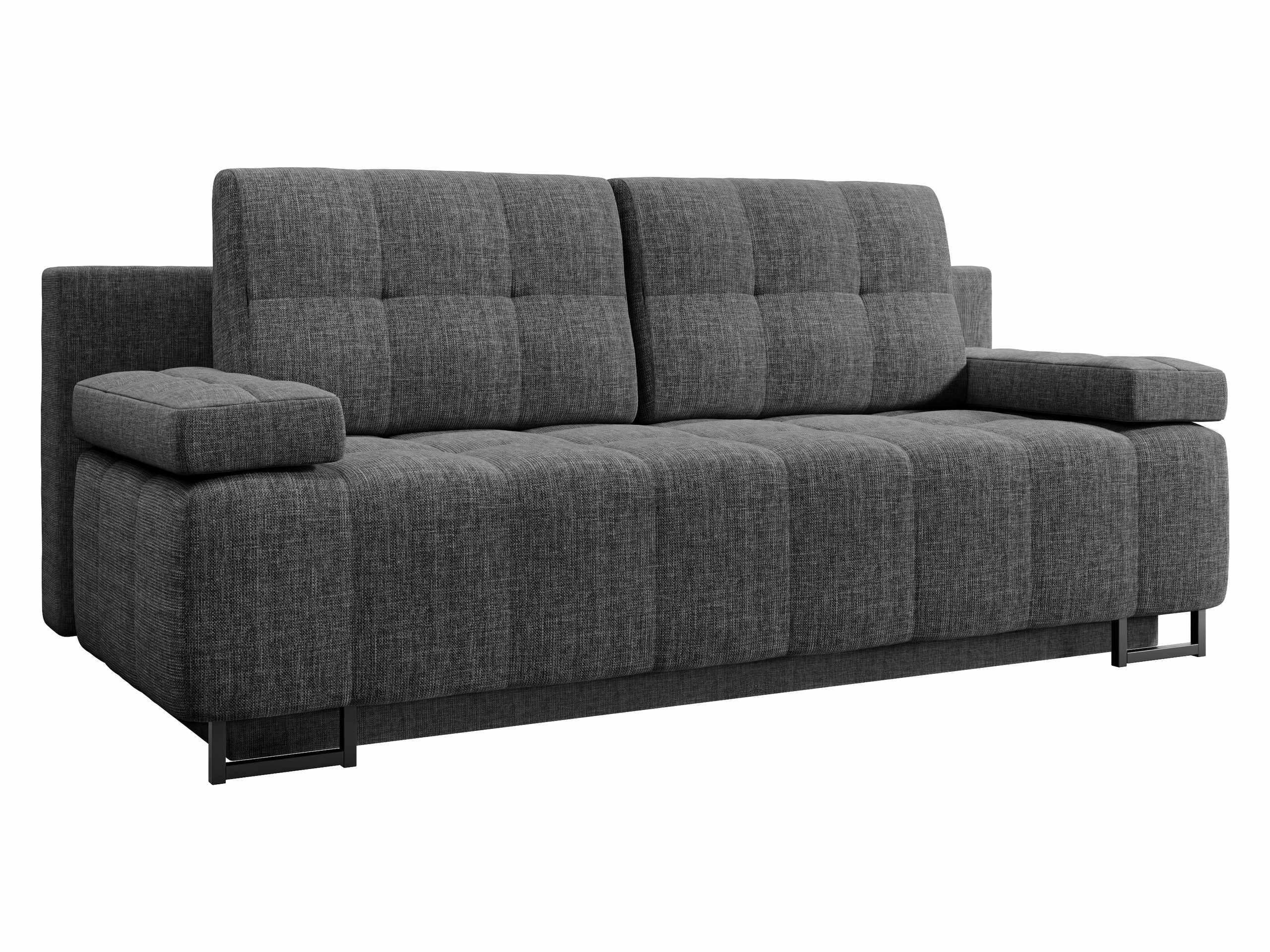 SCHLAFSOFA Morena D - Graphitfarben/Schwarz, Holz/Textil (200/90/90cm) - MIRJAN24