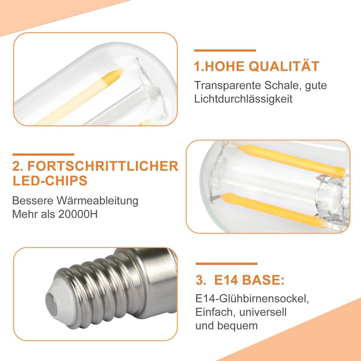 LEUCHTMITTEL Filamynxra 2.2/2.2/6.4 cm - Transparent, Glas (2.2/6.4cm) - ZMH