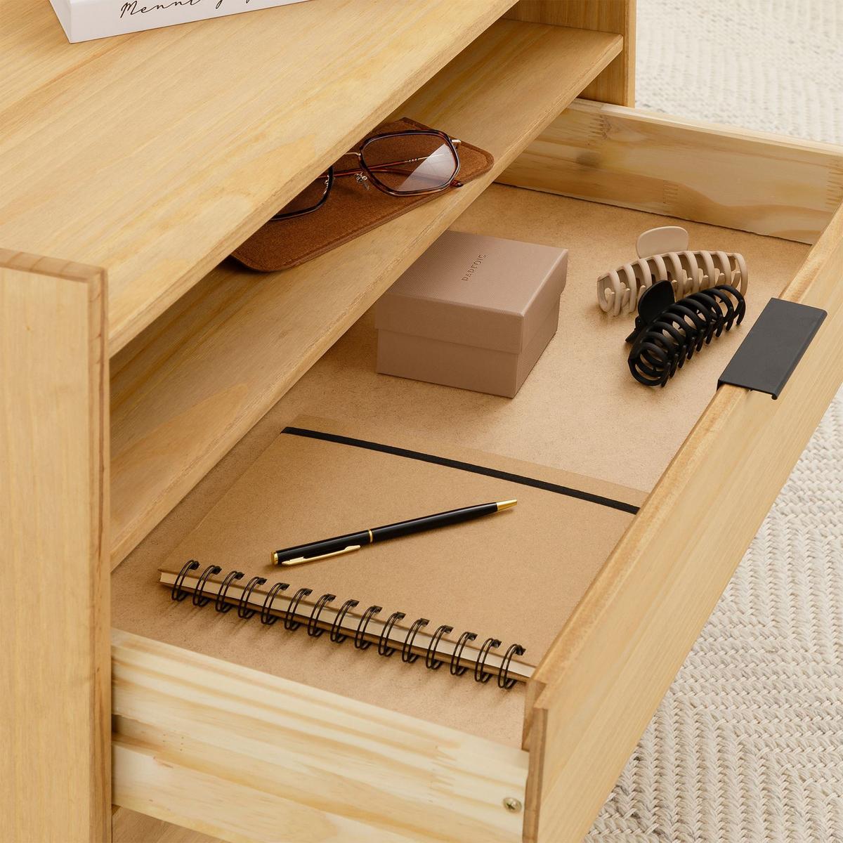 NACHTTISCH TEPERA braun - Braun, Holz (64/64/41cm) - IDIMEX