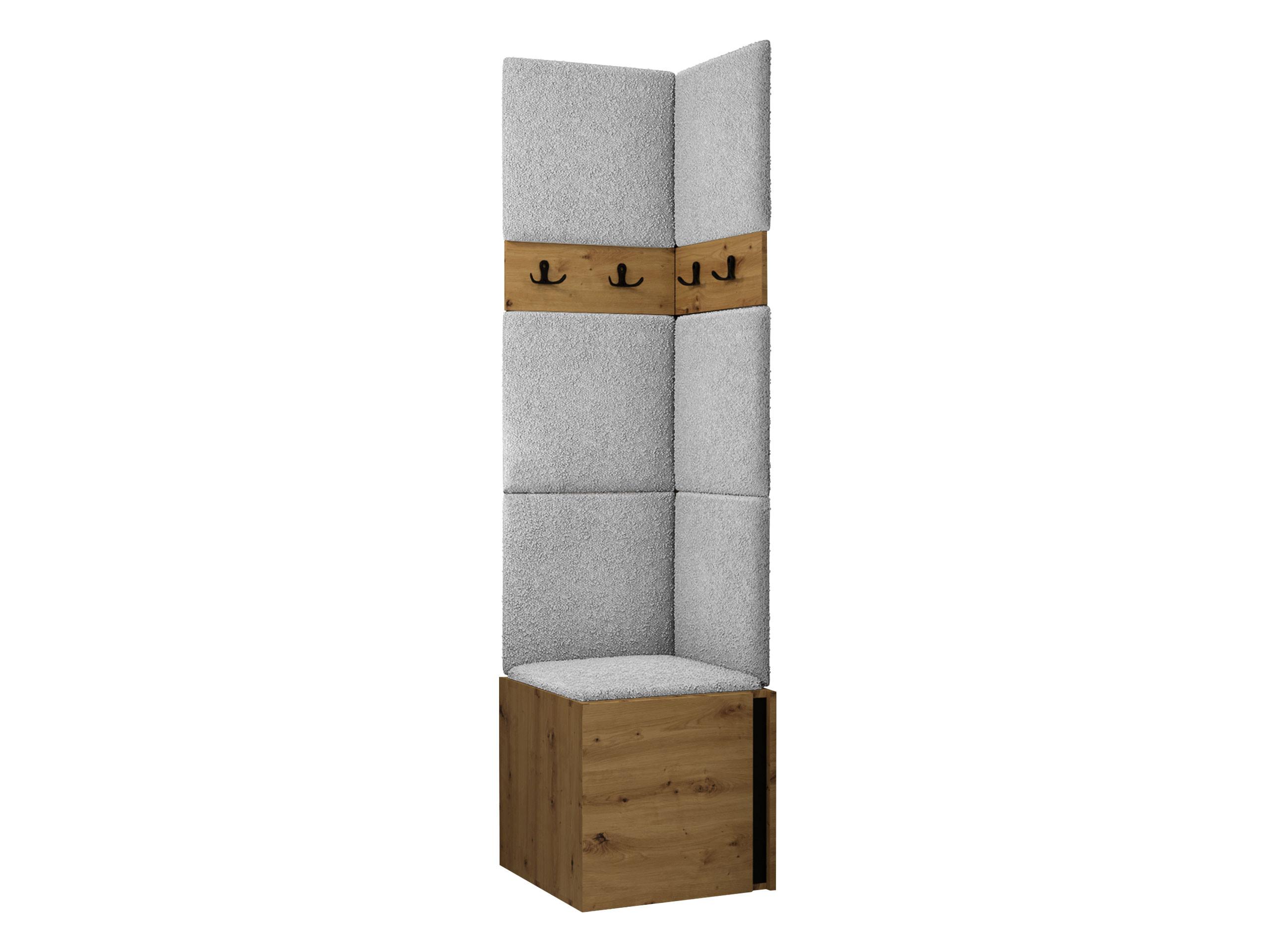 GARDEROBEN-SET Orion XXI - Hellgrau/Eiche Artisan, Holzwerkstoff/Kunststoff (42/186/46cm) - MIRJAN24