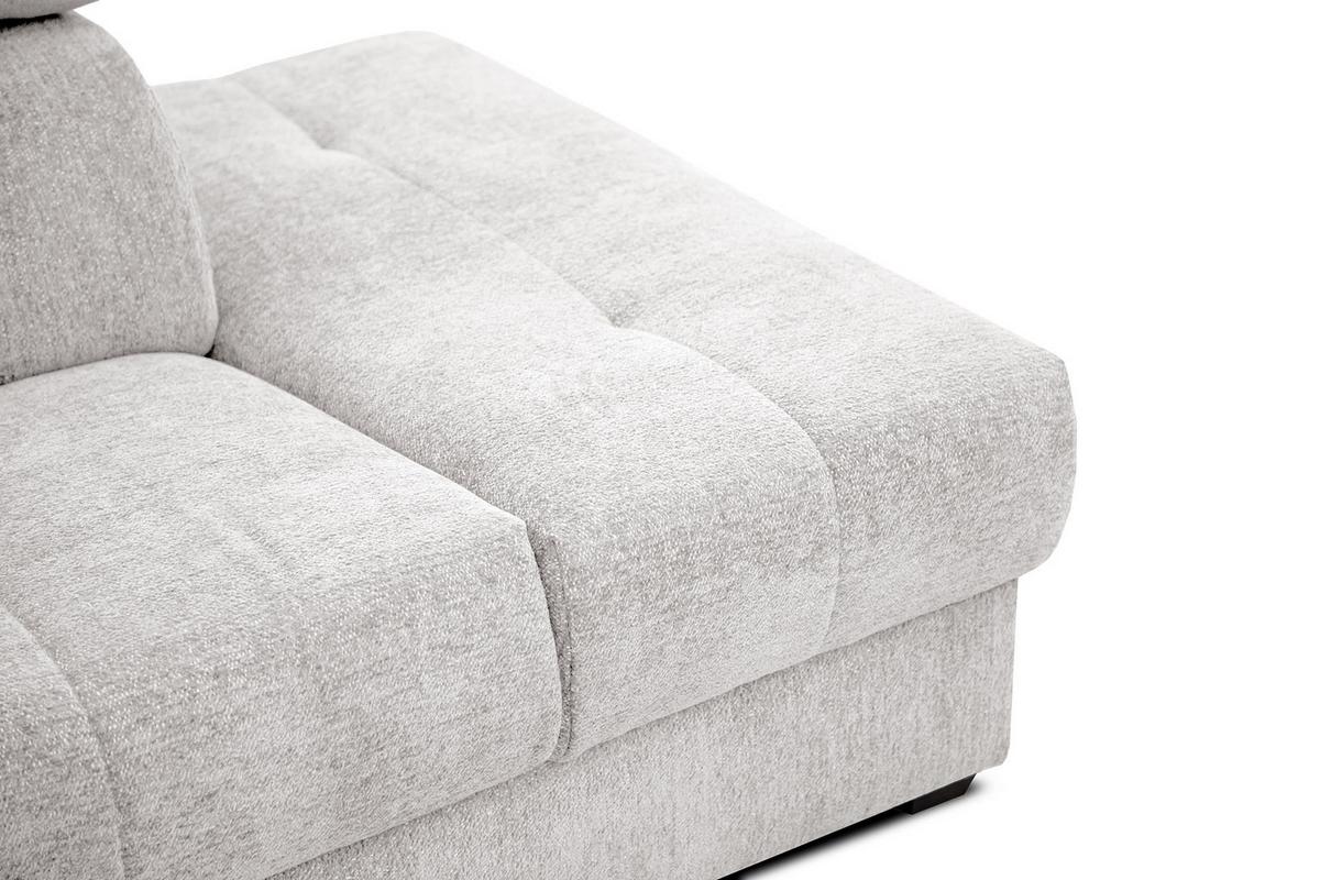 ECKSOFA CALVERA 5-Sitzer, weiß - Weiß, Holzwerkstoff/Textil (298/239cm) - Wozimo