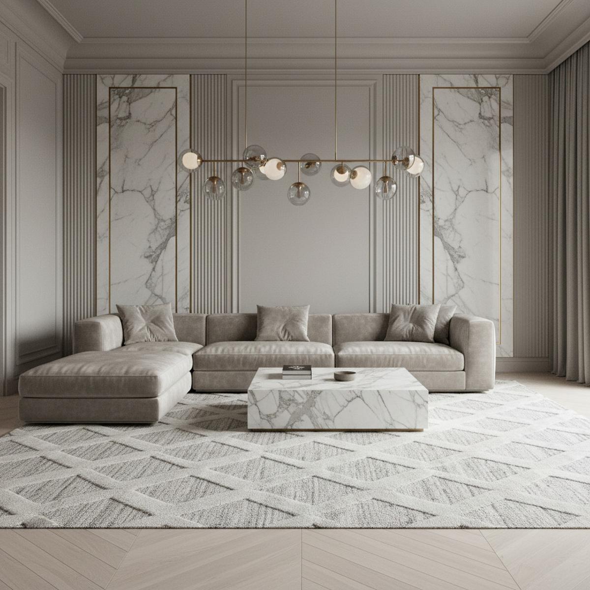 HOCHFLORTEPPICH EISACK, im Boho-Stil, Grau, 80 x 150 cm - Grau, Textil (150/80cm) - KADIMA DESIGN