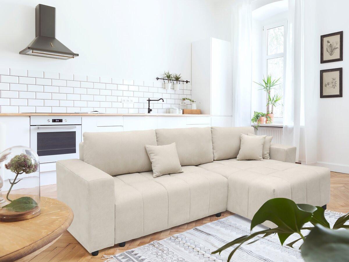 ECKSOFA george beige - Beige, Textil (181/271cm) - Habitat Garten