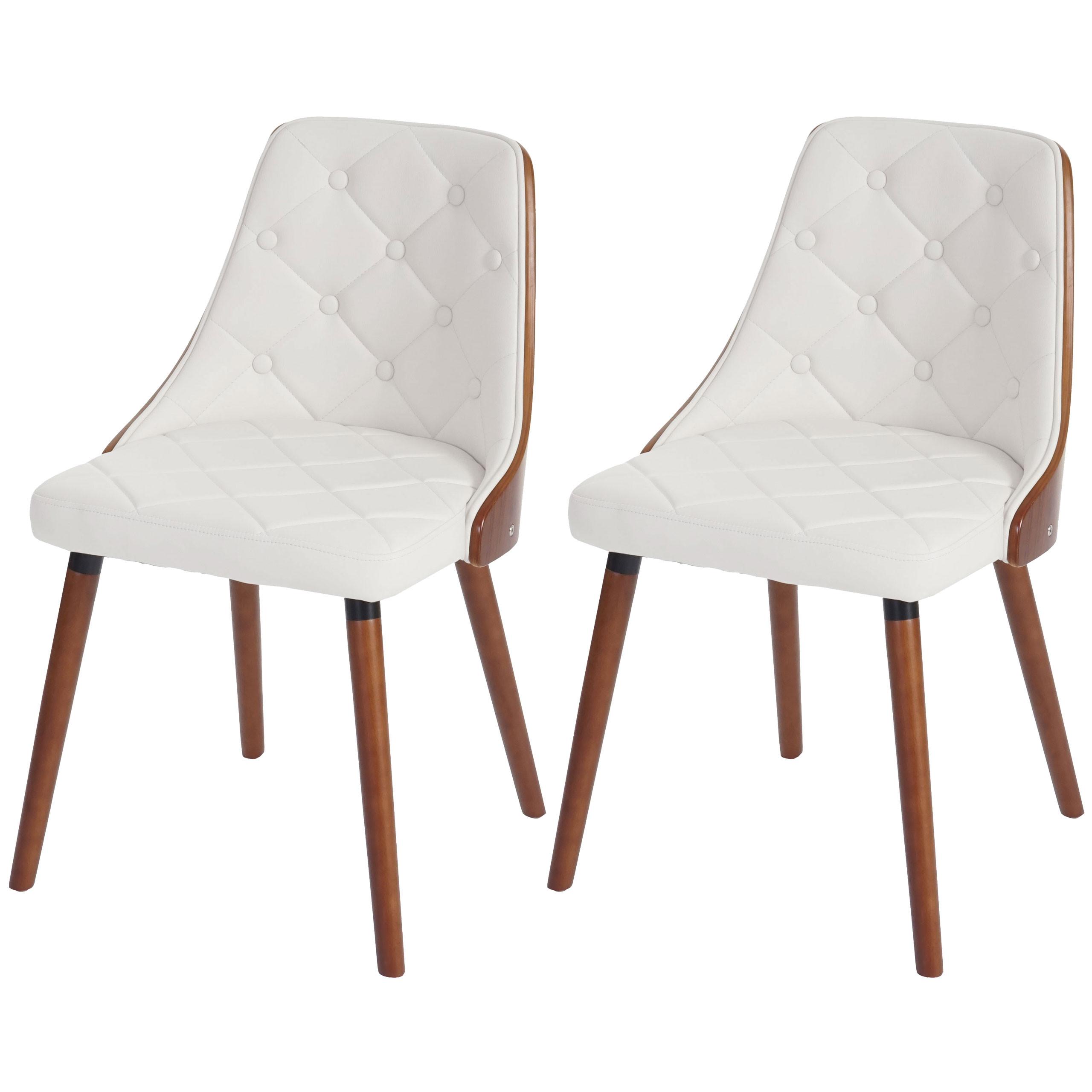 ESSZIMMERSTUHL White 2er-Set - Weiß, Textil (50/82/53cm) - MCW