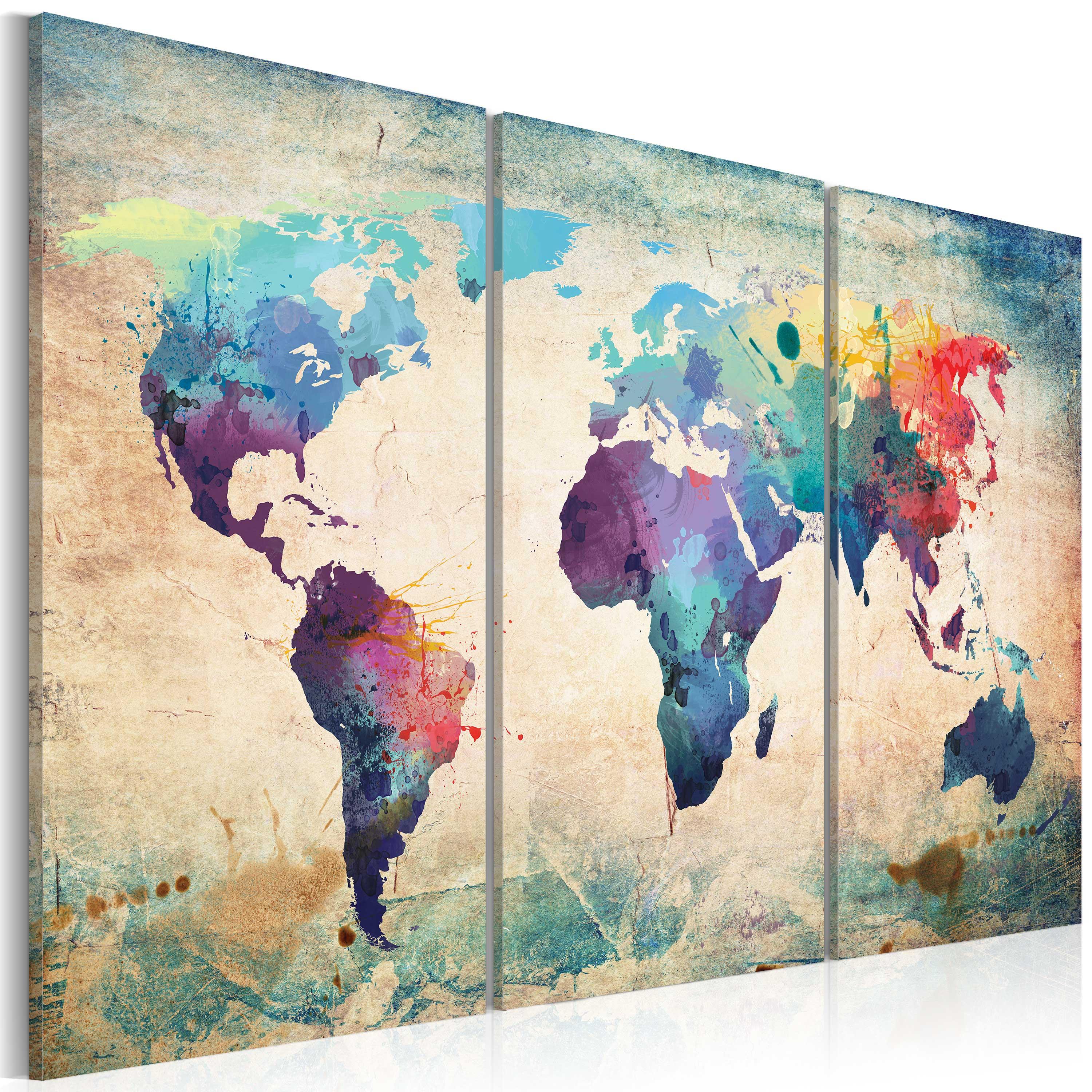 KUNSTDRUCK Bunt 120/80 cm - Multicolor, Textil (120/80cm) - KUNSTLOFT