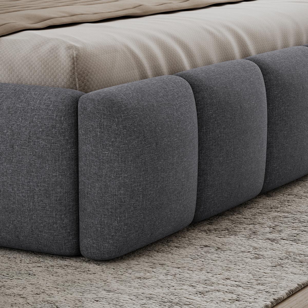 BOXBETT 180/200 Klaus Grau - Grau, Holz (180/200cm) - Petits-meubles