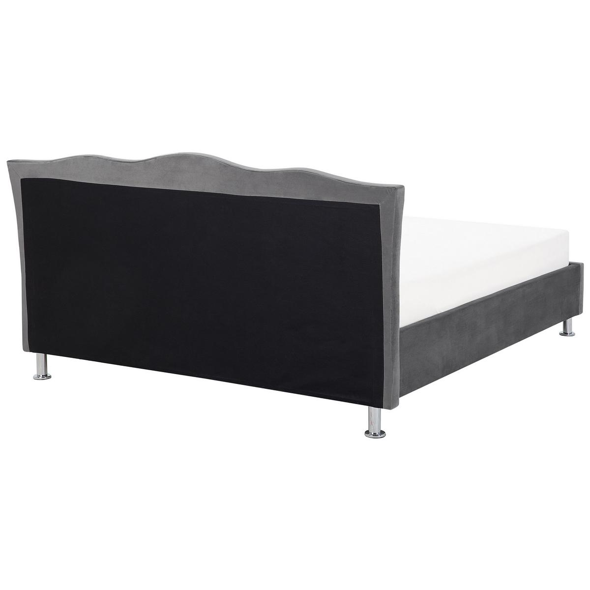 BETT 180/200cm Dunkelgrau Metz - Dunkelgrau, Textil (180/200cm) - Beliani