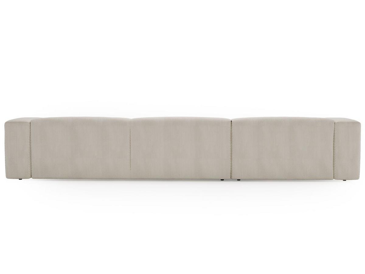 WOHNLANDSCHAFT U Landi Creme - Beige/Schwarz, Kunststoff/Textil (340/85/180cm) - Graingold