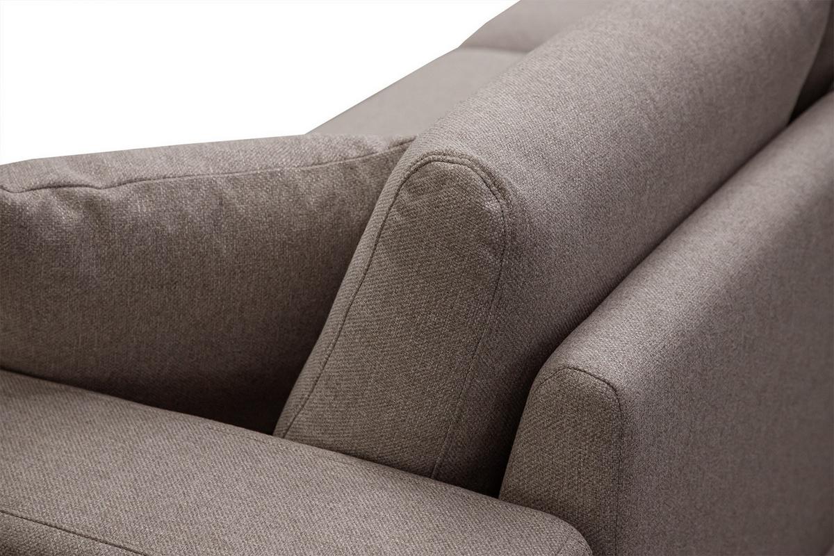 SOFA MEDIOLANE 2,5-Sitzer, taupe - Taupe, Holzwerkstoff/Textil (203/87/96cm) - Wozimo