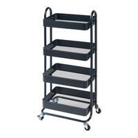 SERVIERWAGEN Pyhäntä - Schwarz, Metall (46/103.5/35cm) - [en.casa]