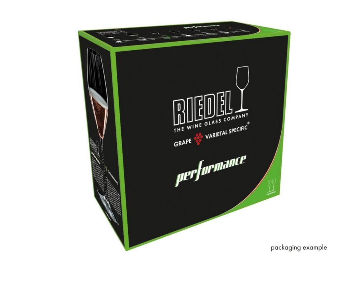 CHAMPAGNERGLÄSER INKLUSIVE POLIERTUCH Performance transparent 375 ml 2er Set - Transparent, Glas (0.375L) - Riedel