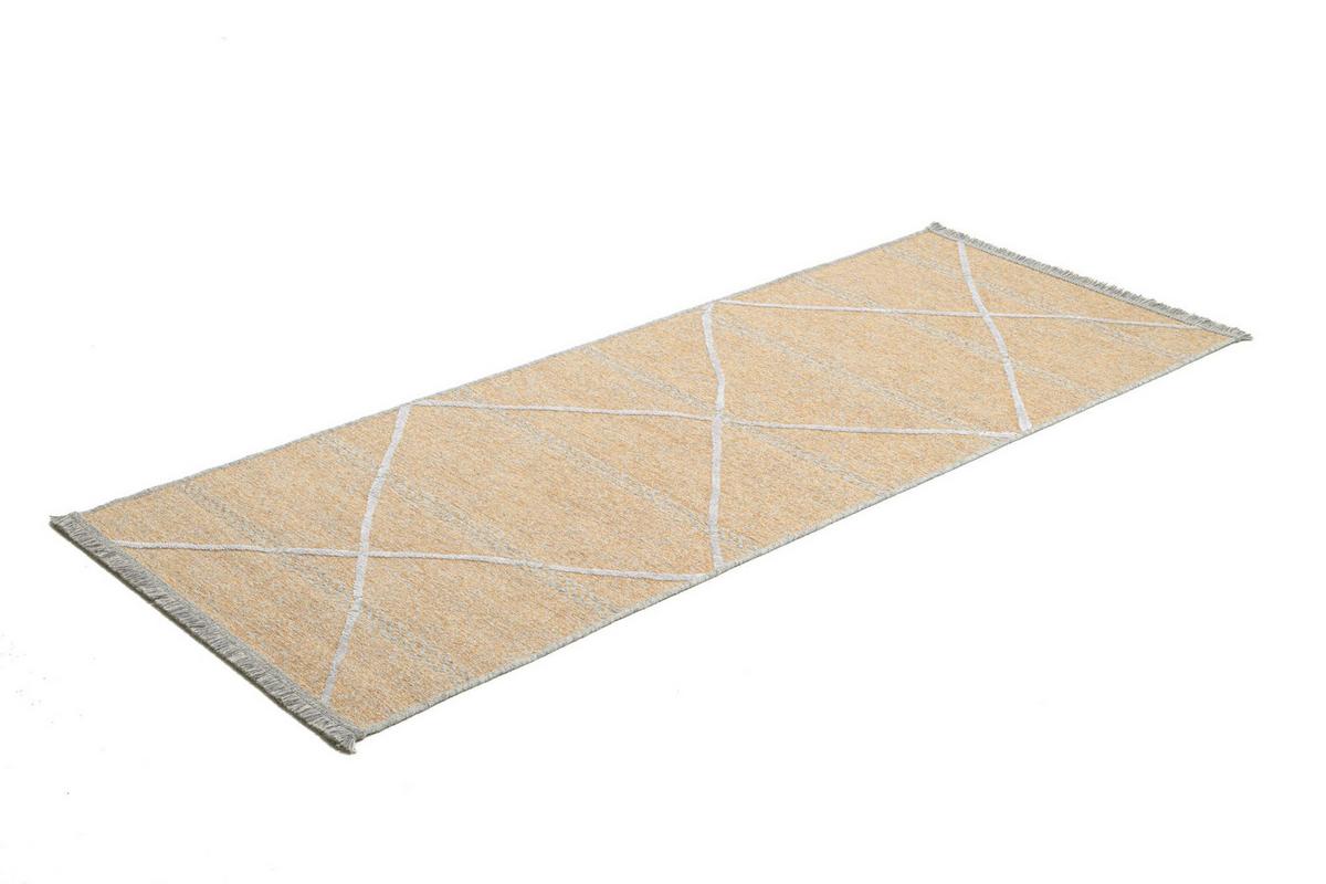 FLACHWEBTEPPICH Braderup 80x150 cm - Goldfarben, Textil (80/150cm) - Sansibar SYLT