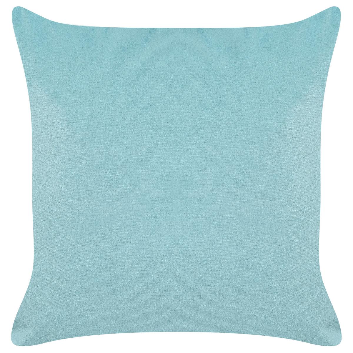 DEKOKISSEN 2er-Set Hellblau 45/45 cm Coneflower - Hellblau, Textil (45/45cm) - Beliani