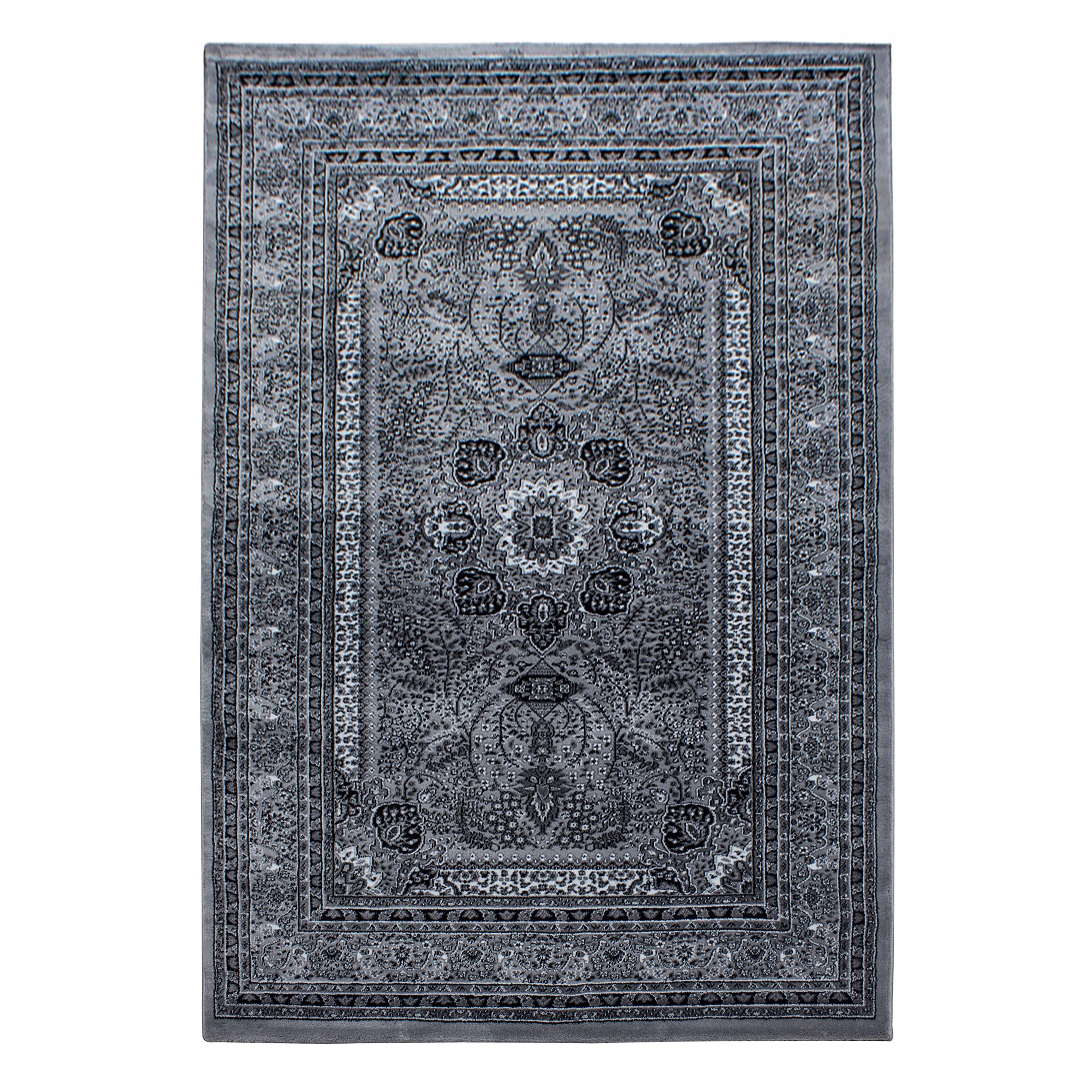 TEPPICH Kurzflor TANNHEIM in Grau, orientalisch, 200 x 290 cm - Grau, Textil (290/200cm) - KADIMA DESIGN